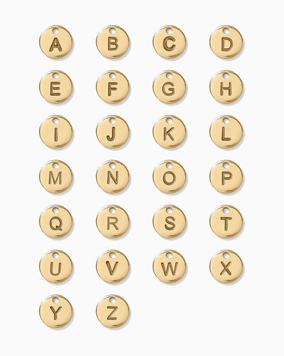 6.3mm A-Z Disc Charm, CH05