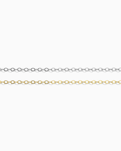 1.8mm Flat Paperclip Chain, G43, S43