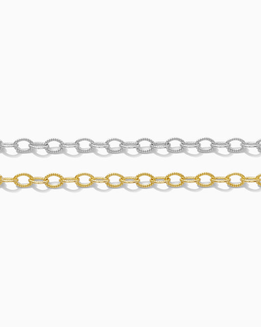 3.8mm Patterned Cable Chain, G44, S44