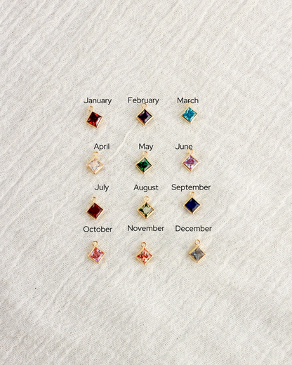 4mm Diamond Birthstone Charm, CH253