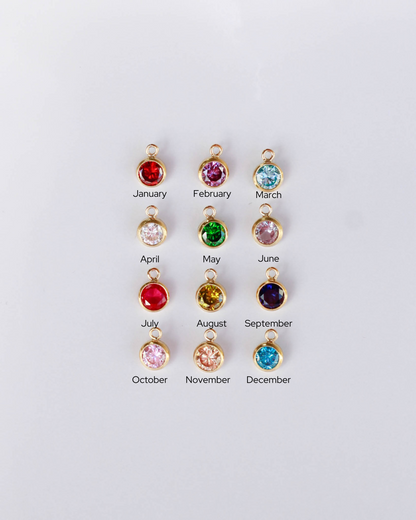 4mm Birthstone Charm,  CH11