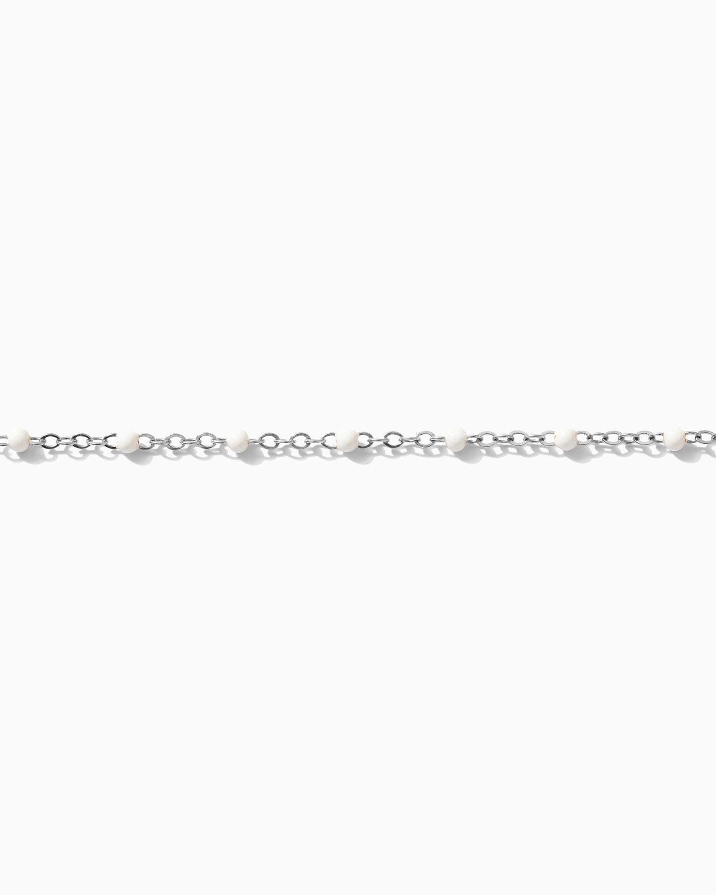 1.1mm Cable Chain with White Dots, S65