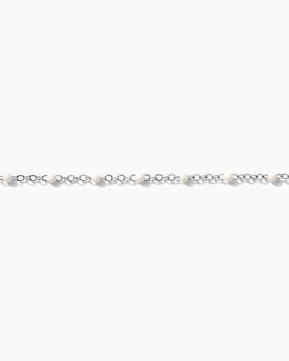 1.1mm Cable Chain with White Dots, S65