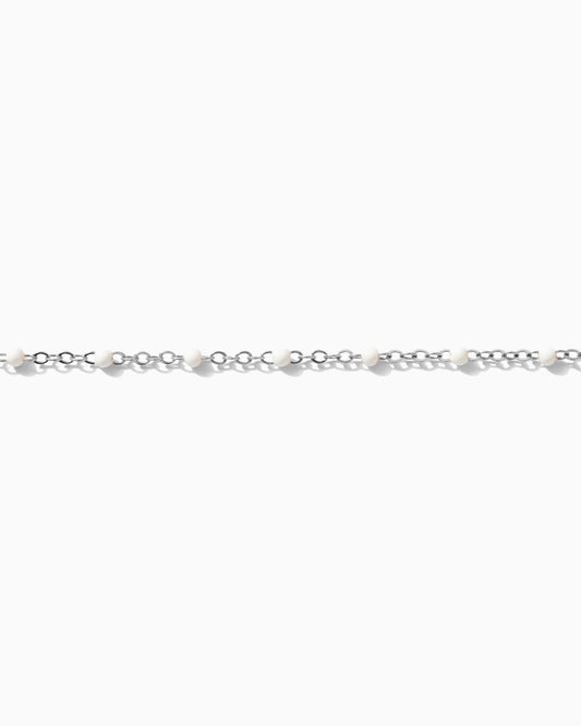 1.1mm Cable Chain with White Dots, S65
