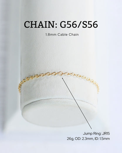 1.8mm Cable Chain, G56, S56