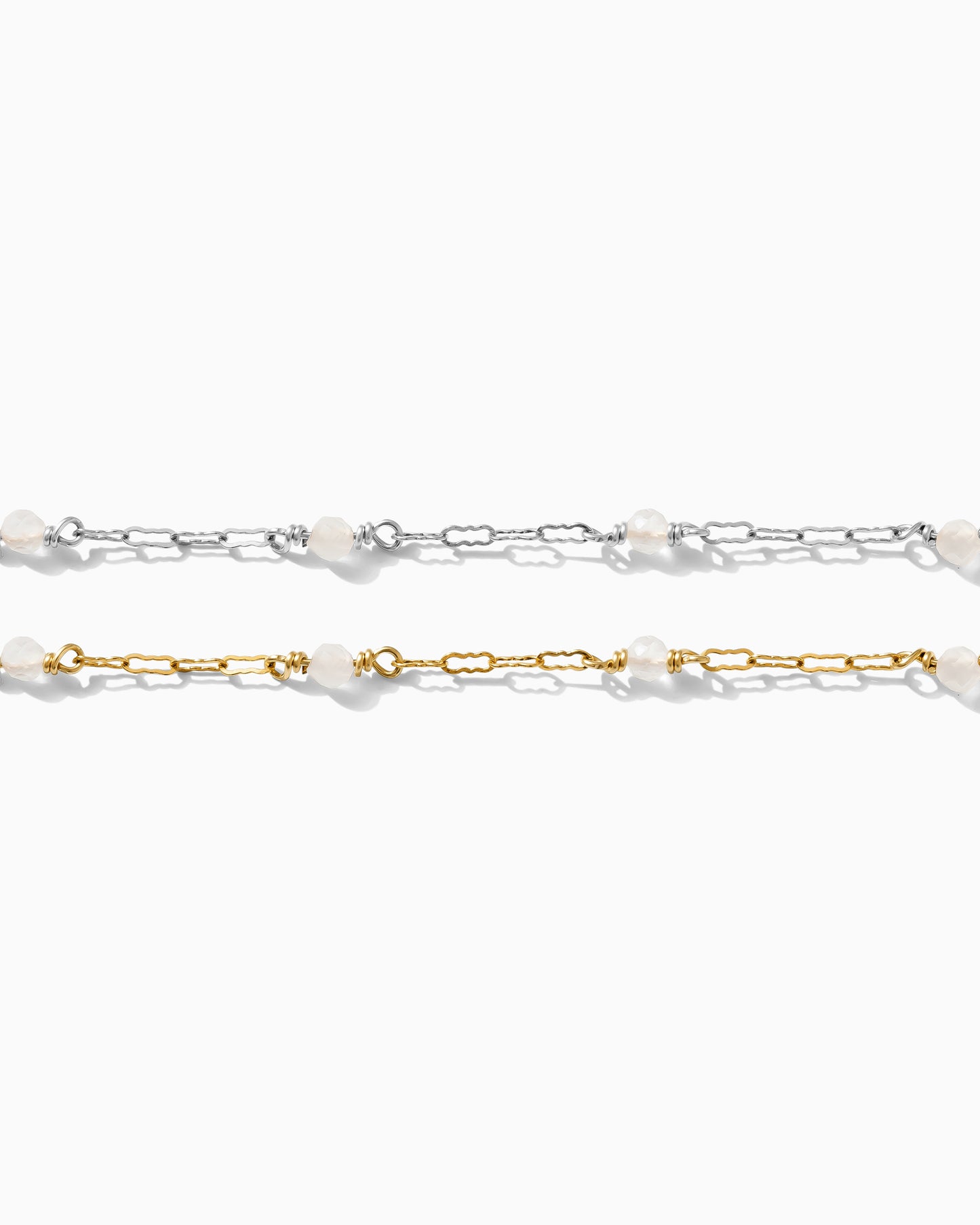 Genuine Rainbow Moonstone Chain, S77, G77