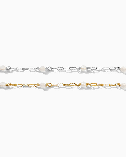 Genuine Rainbow Moonstone Chain, S77, G77