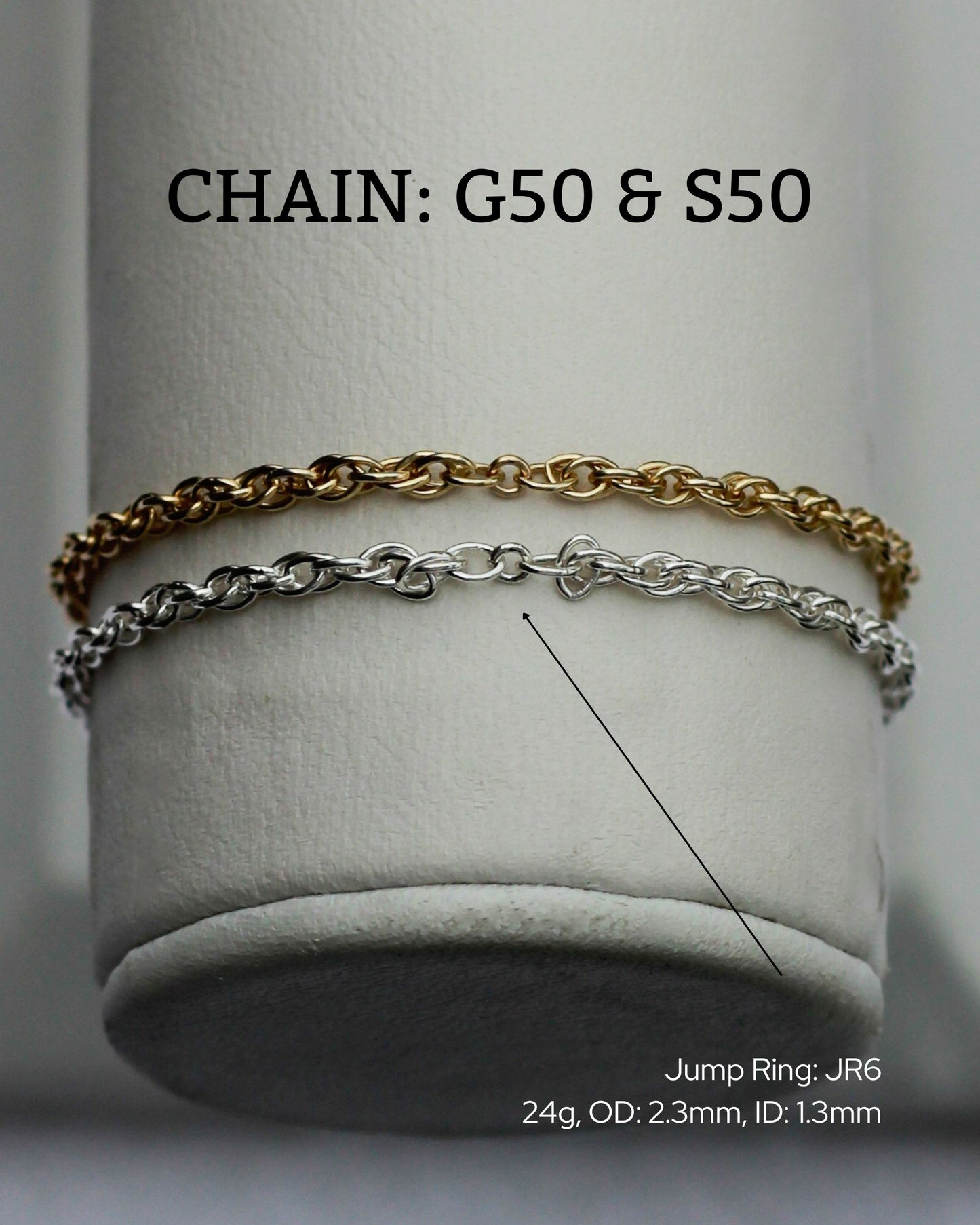 2.3mm Rope Chain, G50, S50