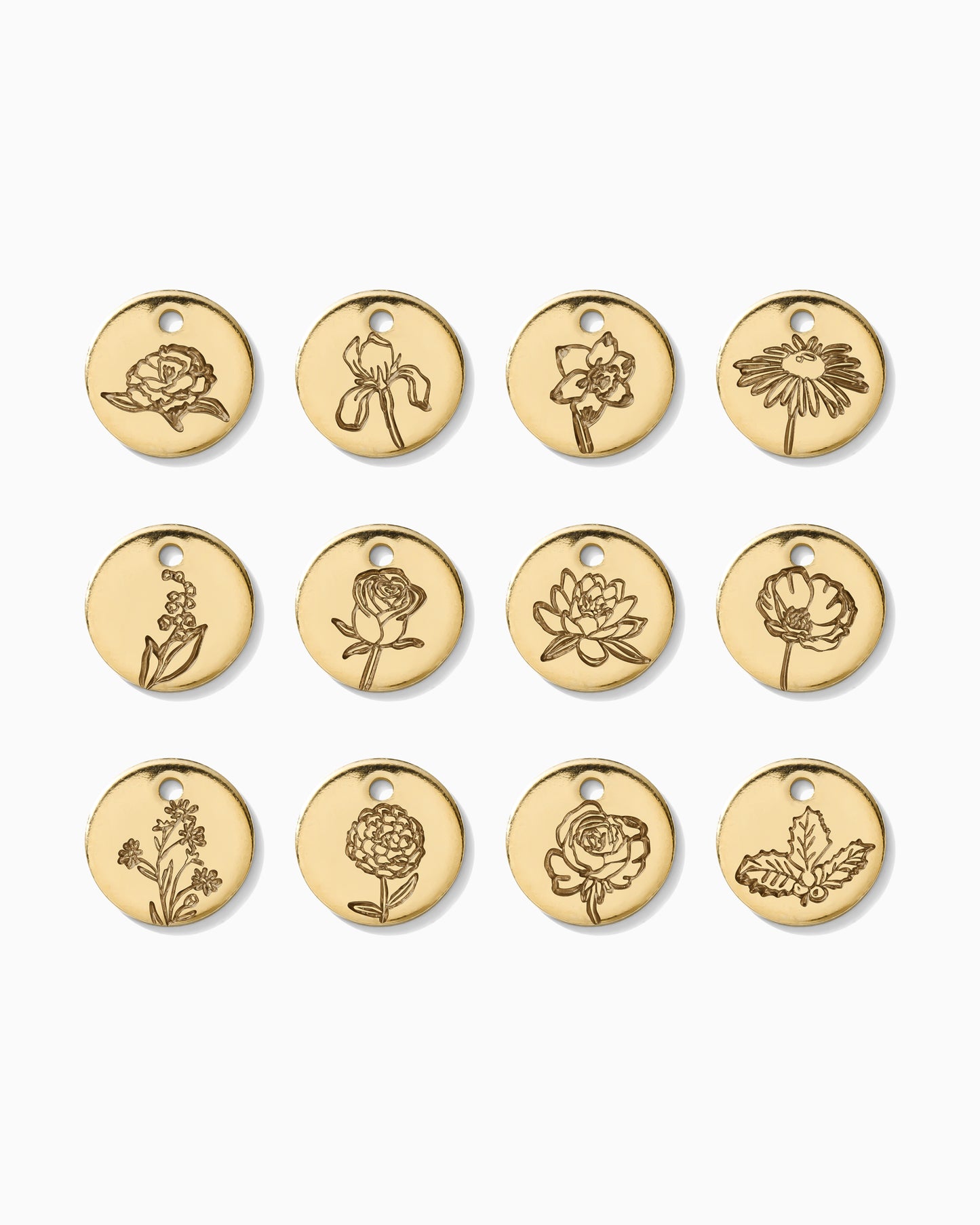 9.5mm Birth Flower Charm, CH16