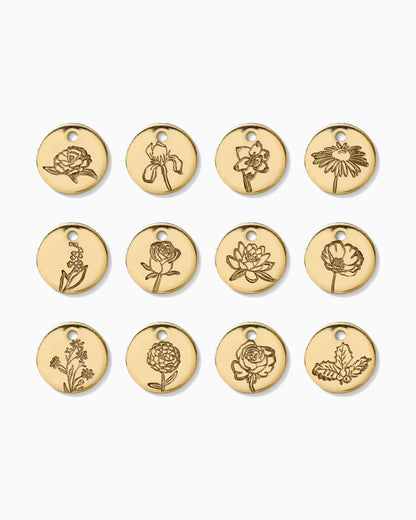 9.5mm Birth Flower Charm, CH16