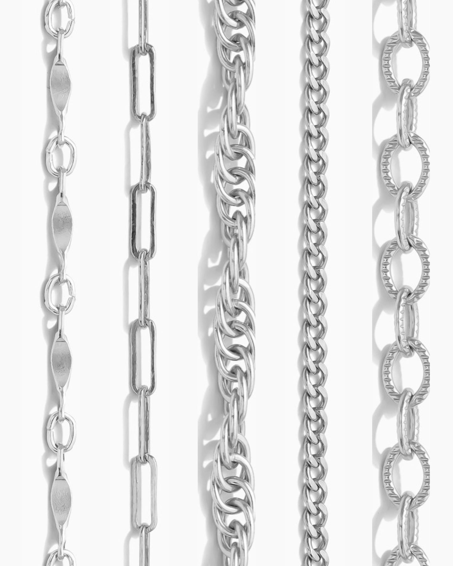 Sterling Silver Chain Starter Pack, Best Sellers, CSP100-SS