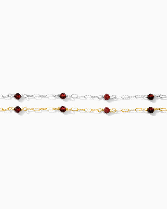 Genuine Red Garnet Chain, S96, G96