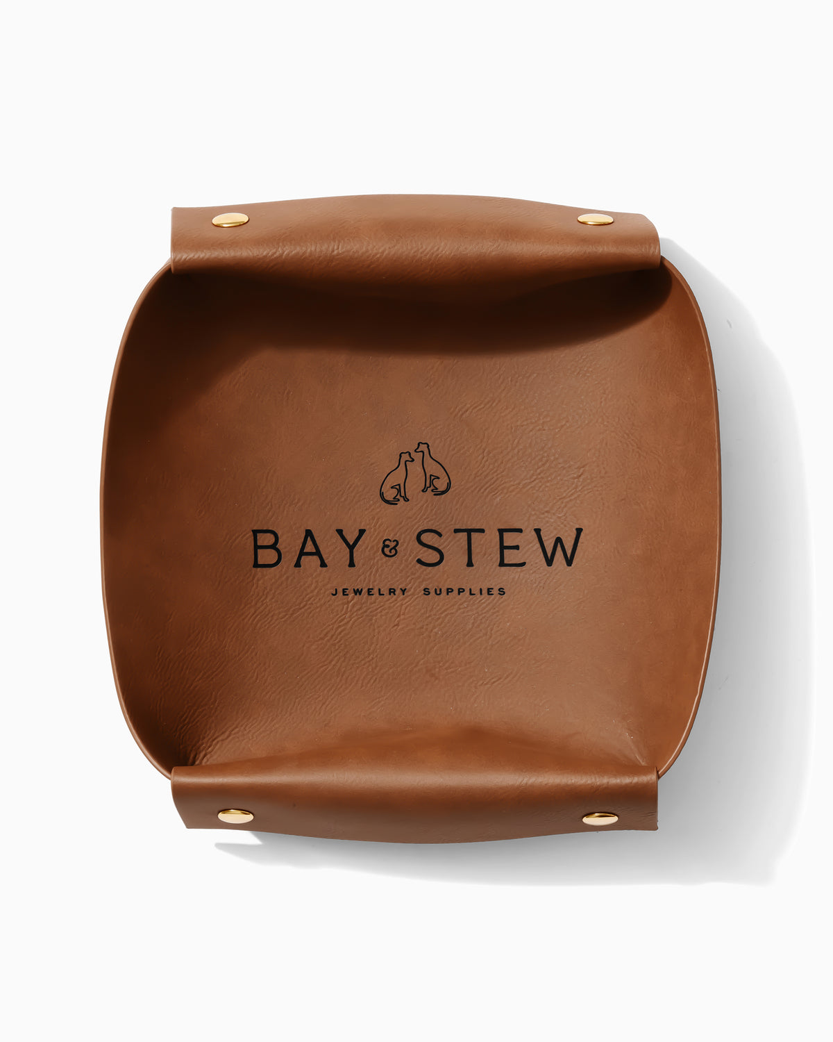 Bay & Stew Leather Catchall Tray, AC014