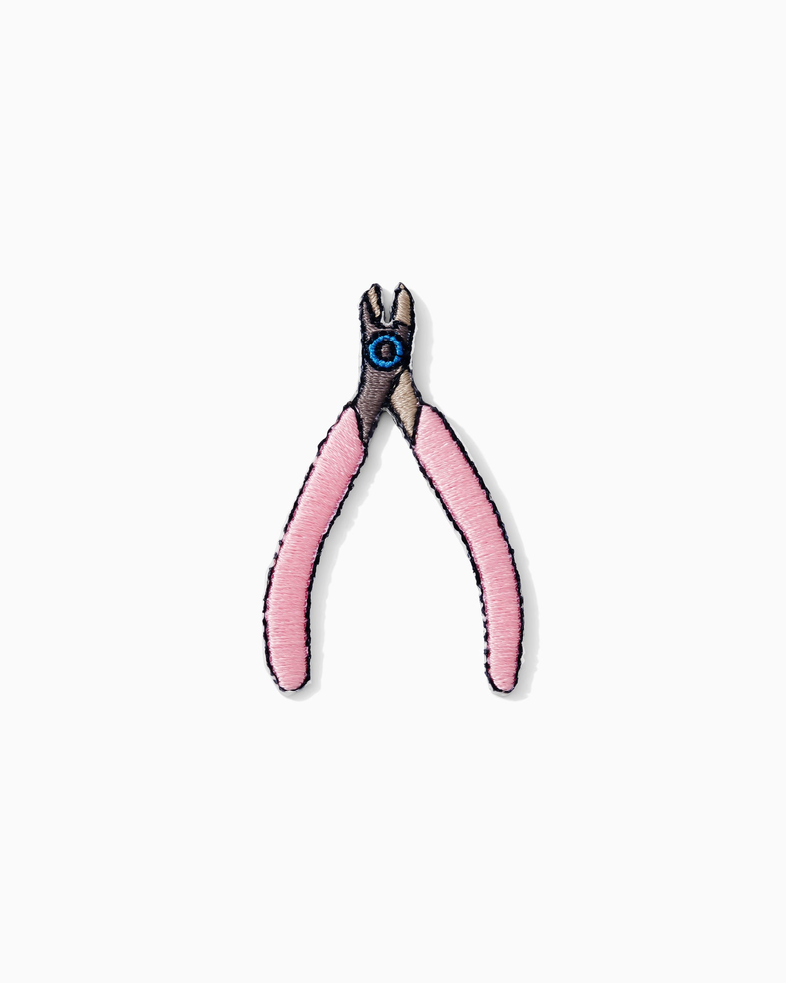 Pink Pliers Iron-On Patch