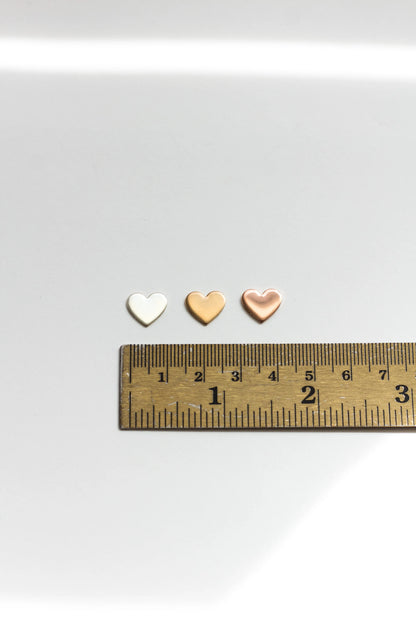10x11mm Heart Blank, B23