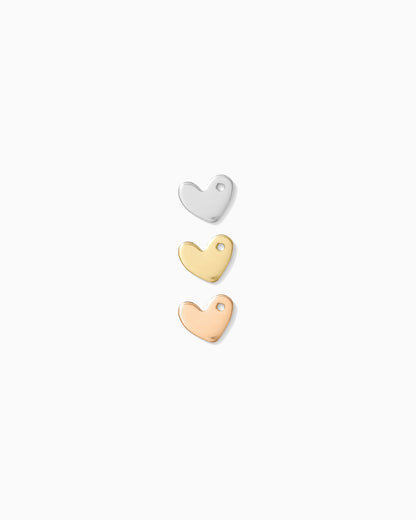 6x7mm Heart Blank with One hole, B26