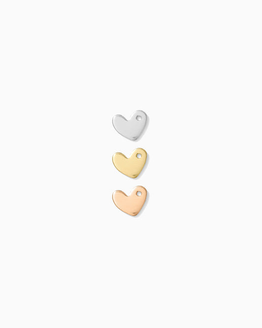 6x7mm Heart Blank with One hole, B26
