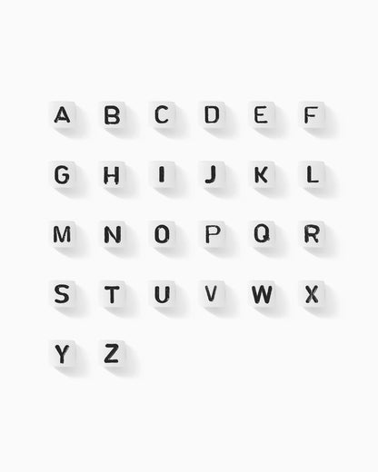 Letter Bead Cube, BD01