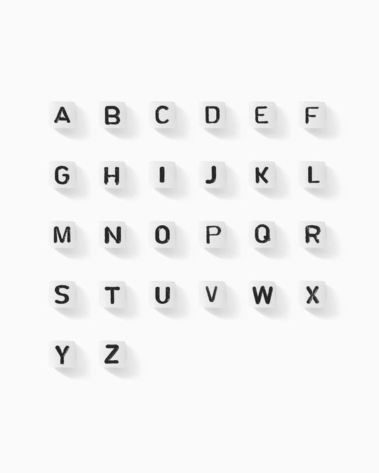 Letter Bead Cube, BD01