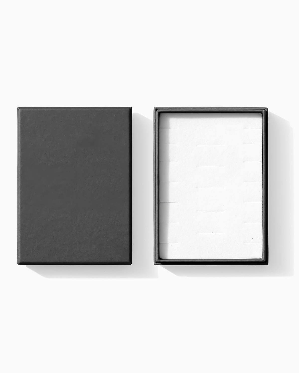 4x5" Dark Gray Jewelry Gift Box with Foam Insert, AC028