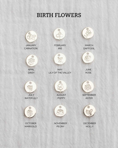 6.3mm Birth Flower Charm, CH05