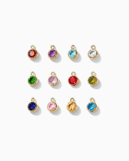 4mm Birthstone Charm,  CH11