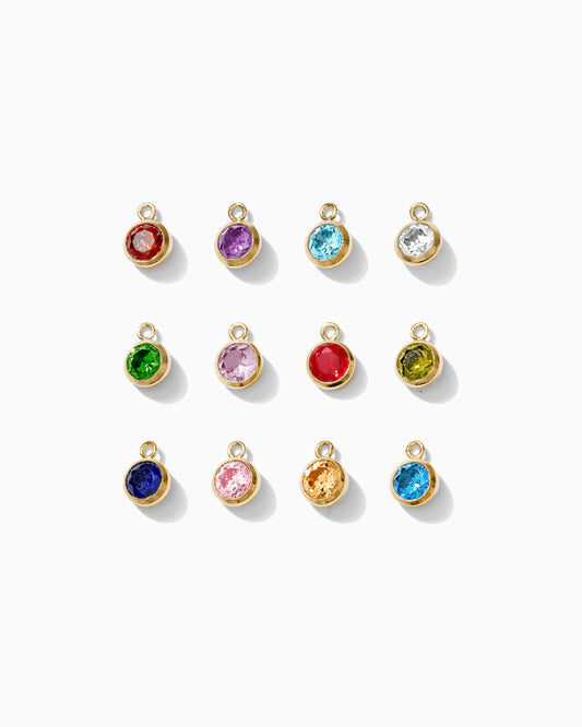 4mm Birthstone Charm,  CH11