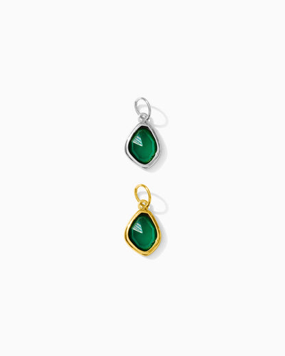Green Agate Charm, CH120