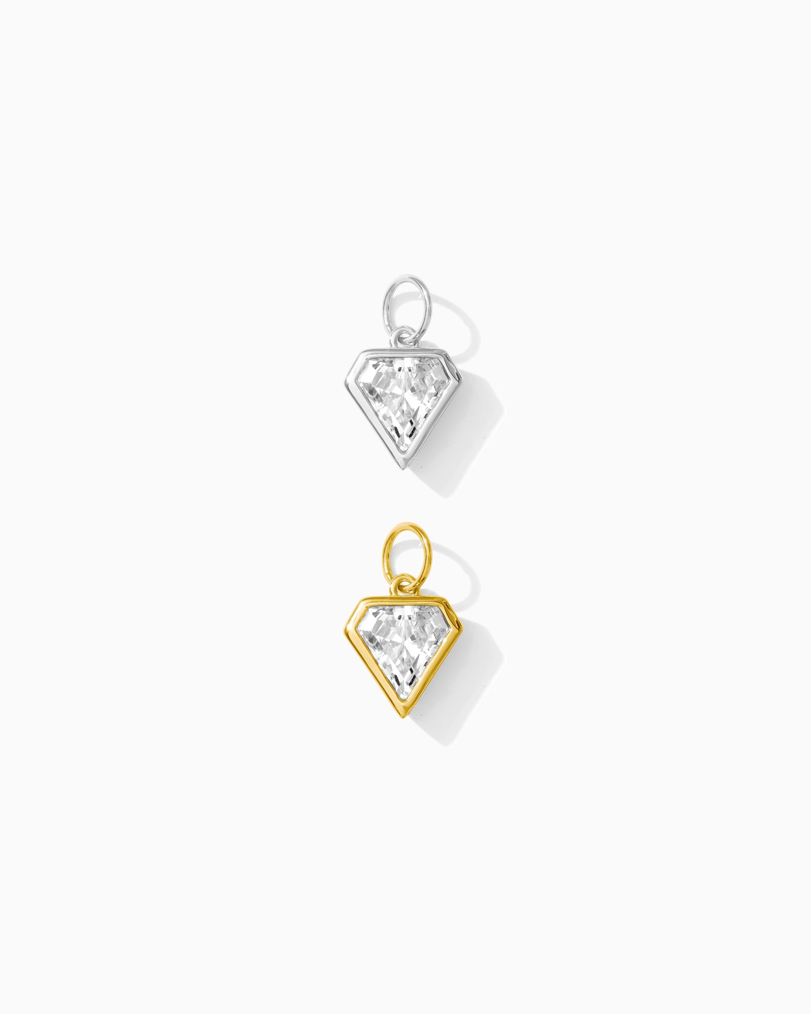 CZ Bezel Diamond Silhouette Charm, CH125