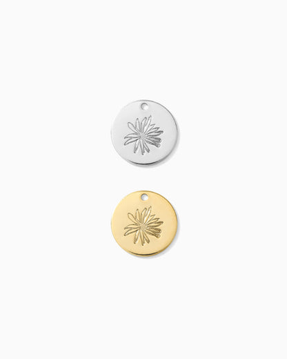 12.7mm Sunflower Pendant, CH144