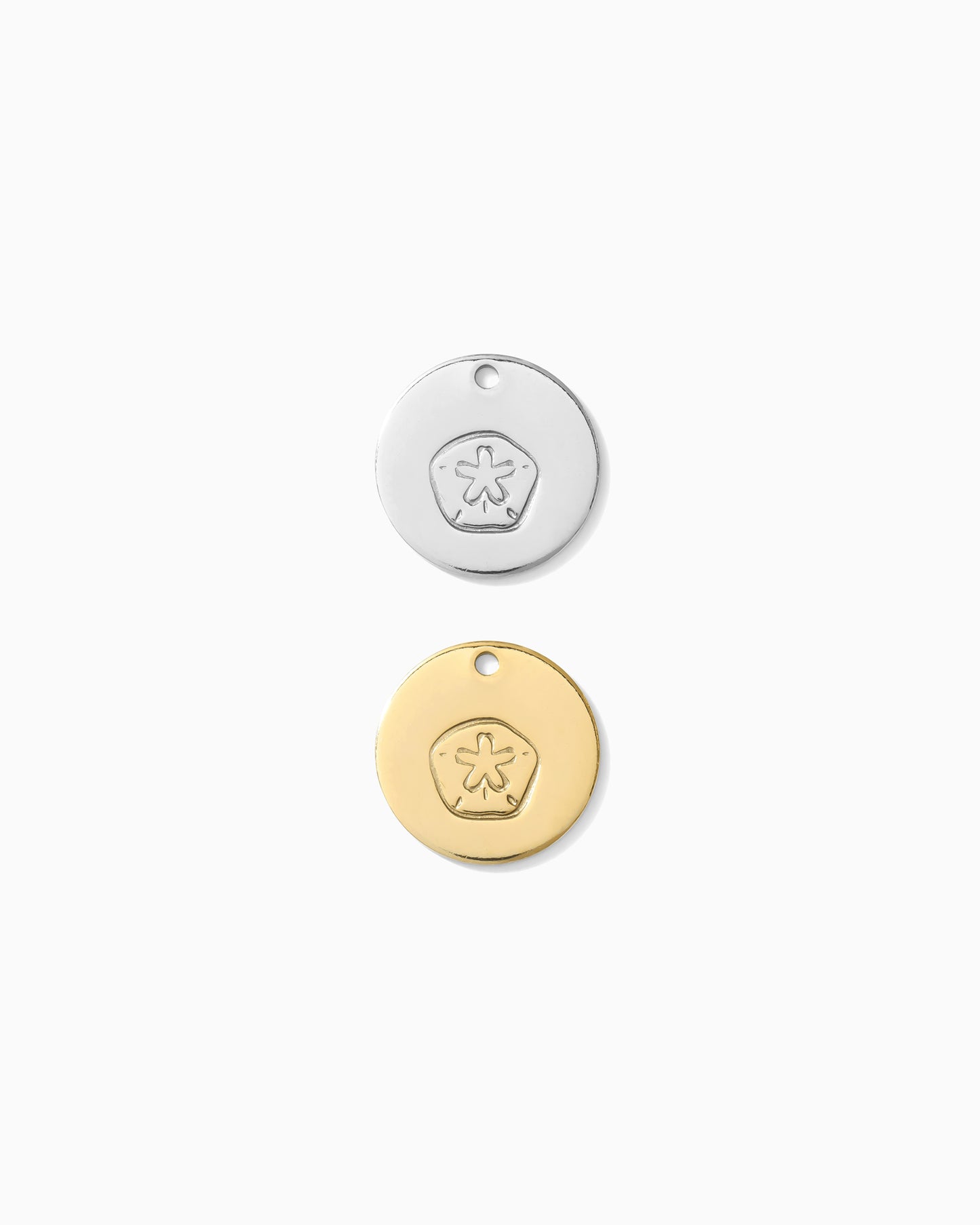 12.7mm Sand Dollar Pendant, CH151