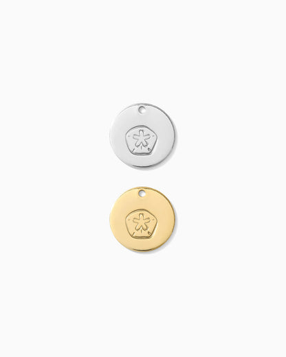 12.7mm Sand Dollar Pendant, CH151