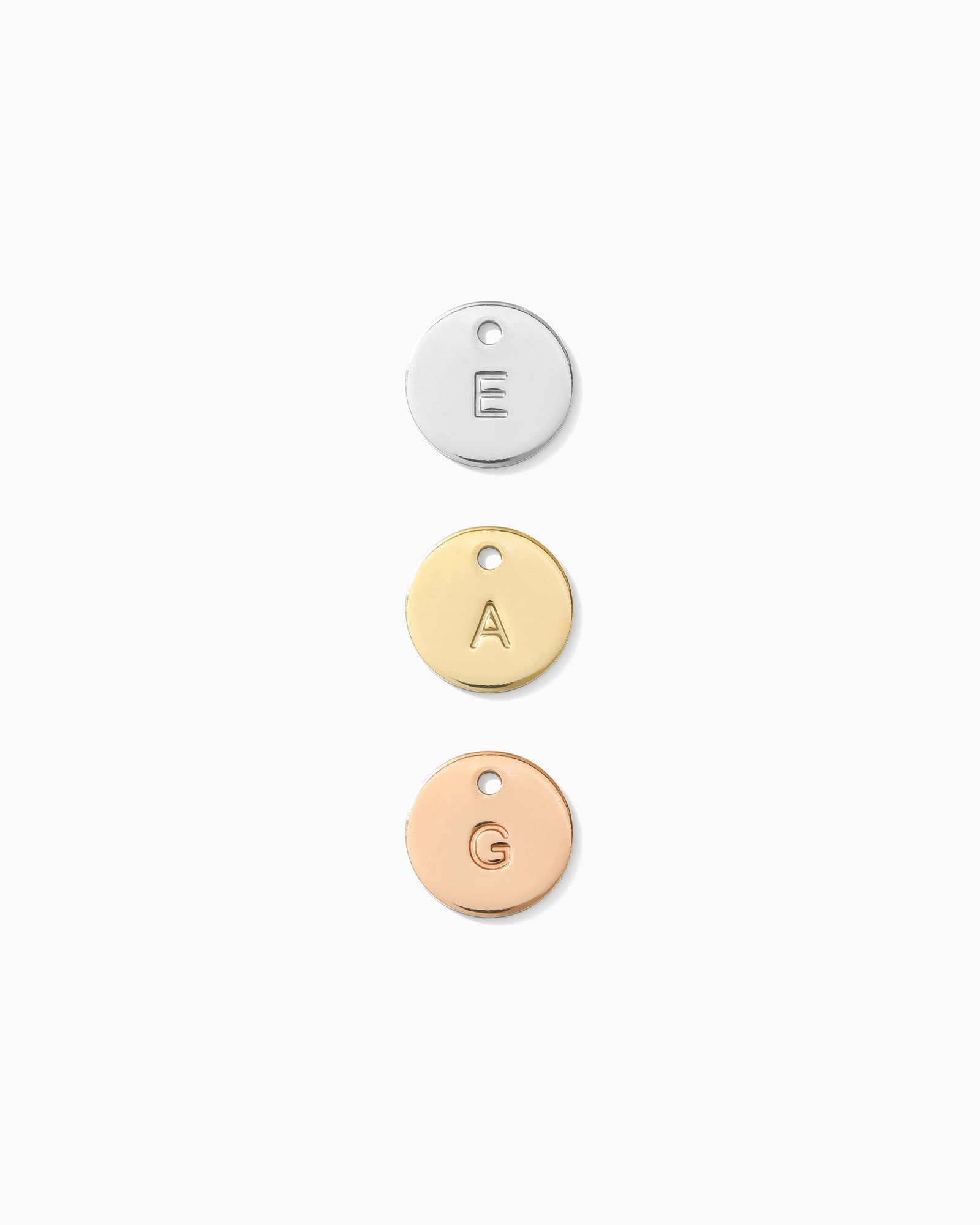 9.5mm Letter Disc Charm, CH156