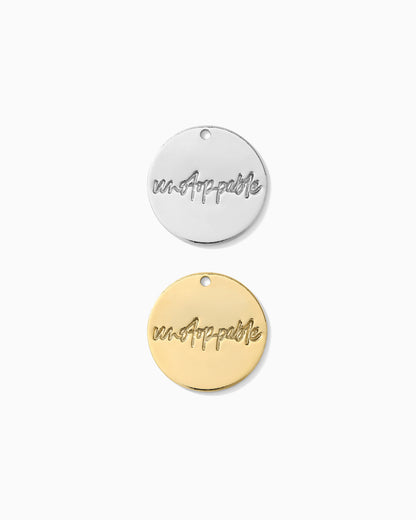 15.9mm Unstoppable Cursive Charm, CH190