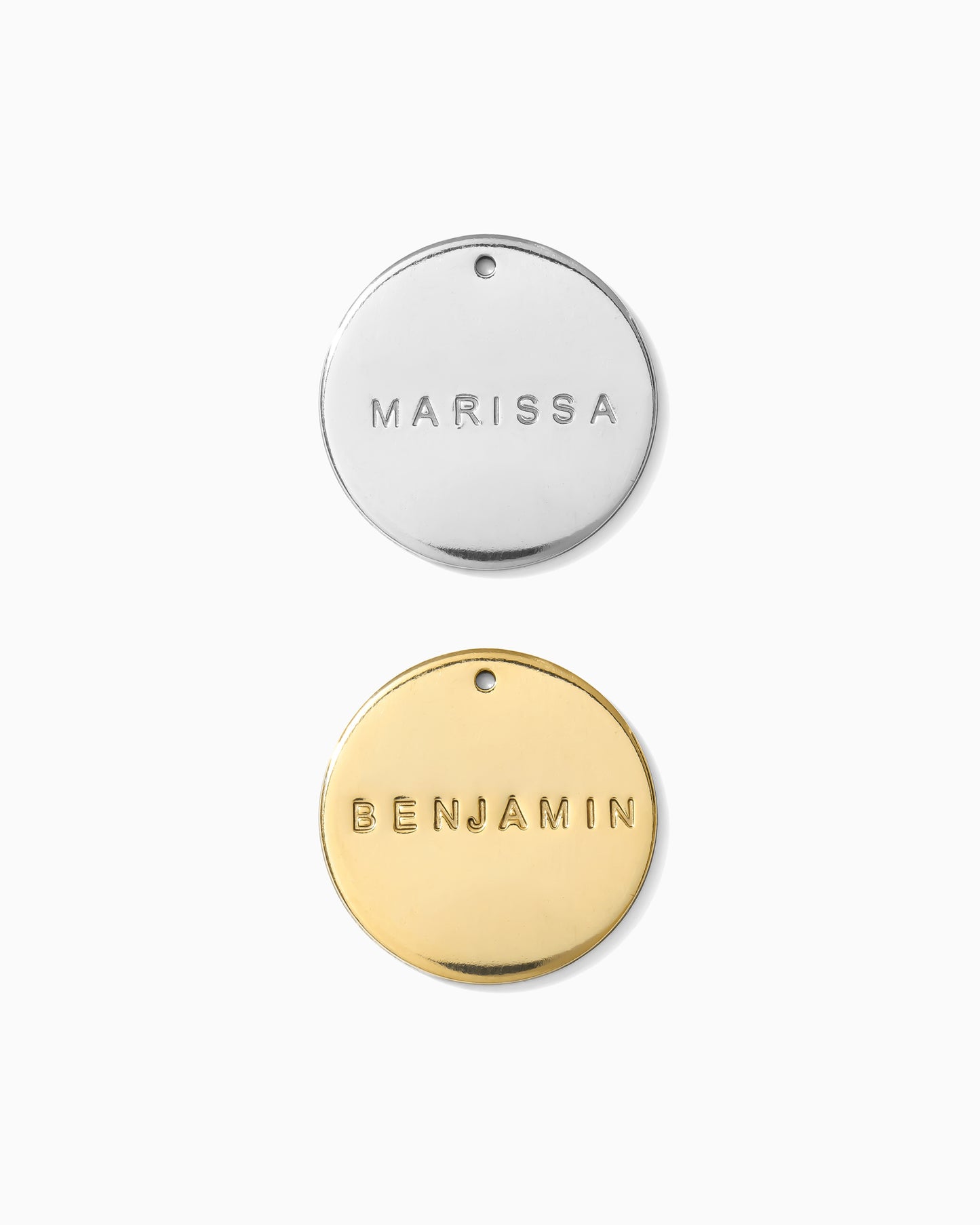 19.1mm Custom Text Circle Charm, CH195