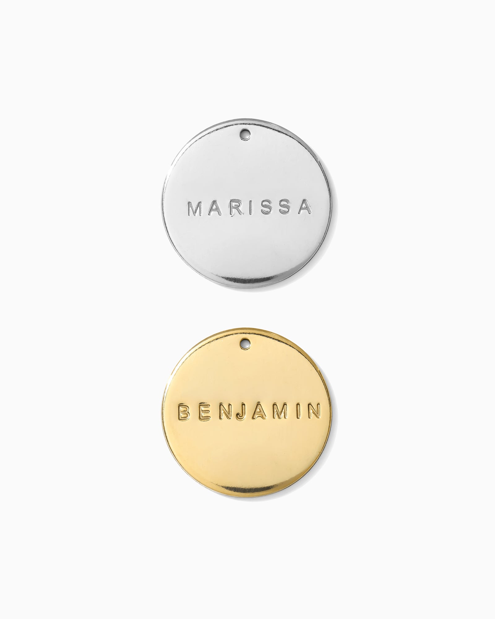 19.1mm Custom Text Circle Charm, CH195