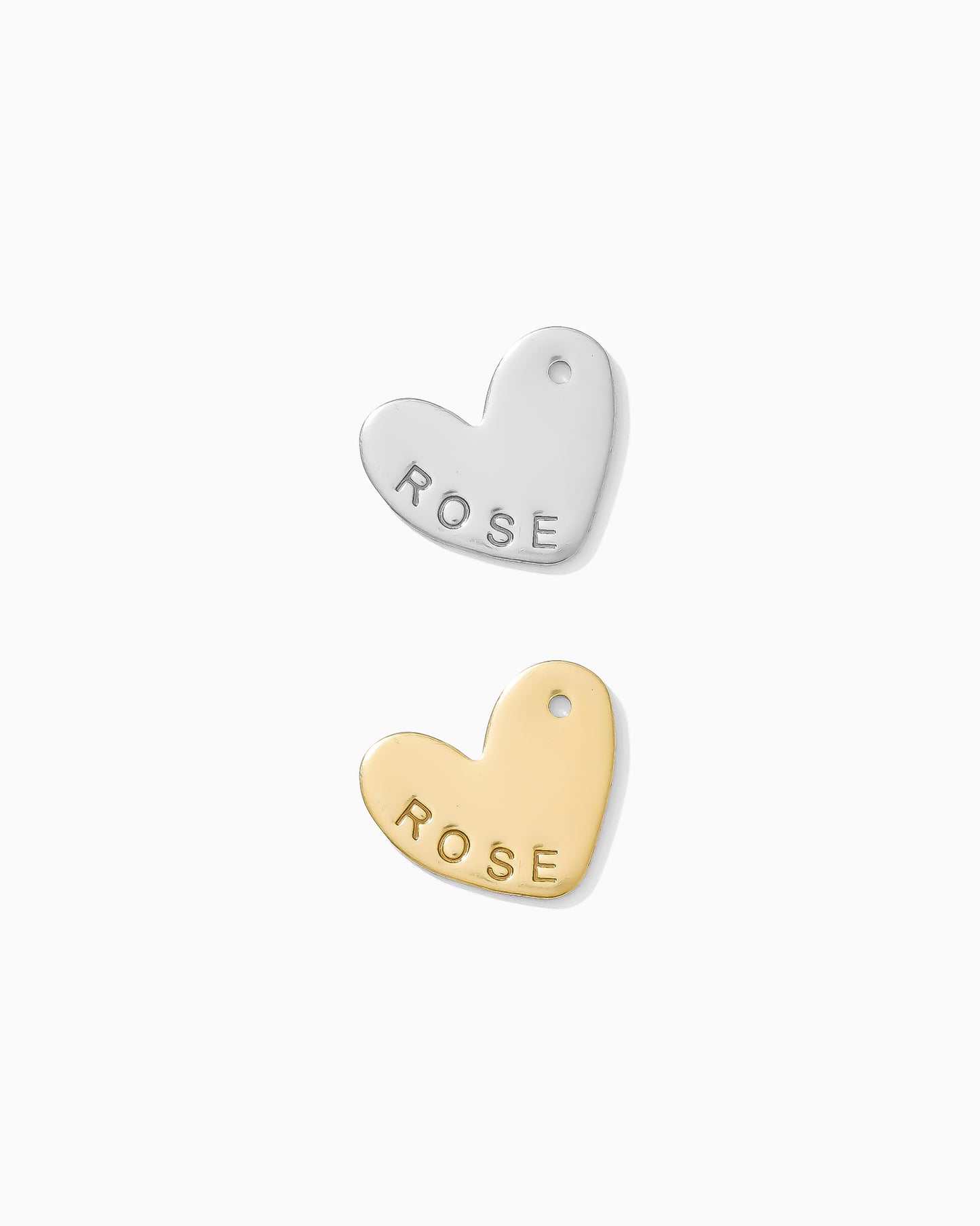 11x13mm Custom Date Heart Charm, CH198