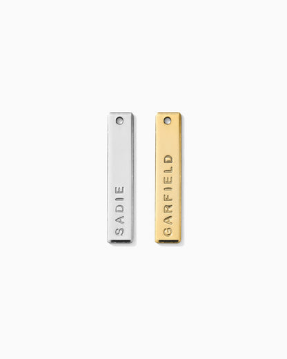 1"x5mm Custom Text Bar Charm, CH203