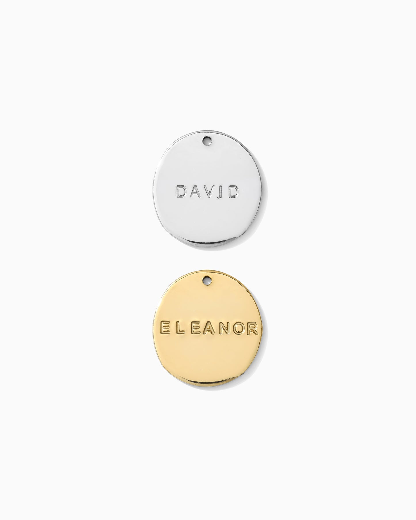 15x14mm Organic Circle with Custom Text Charm, CH207