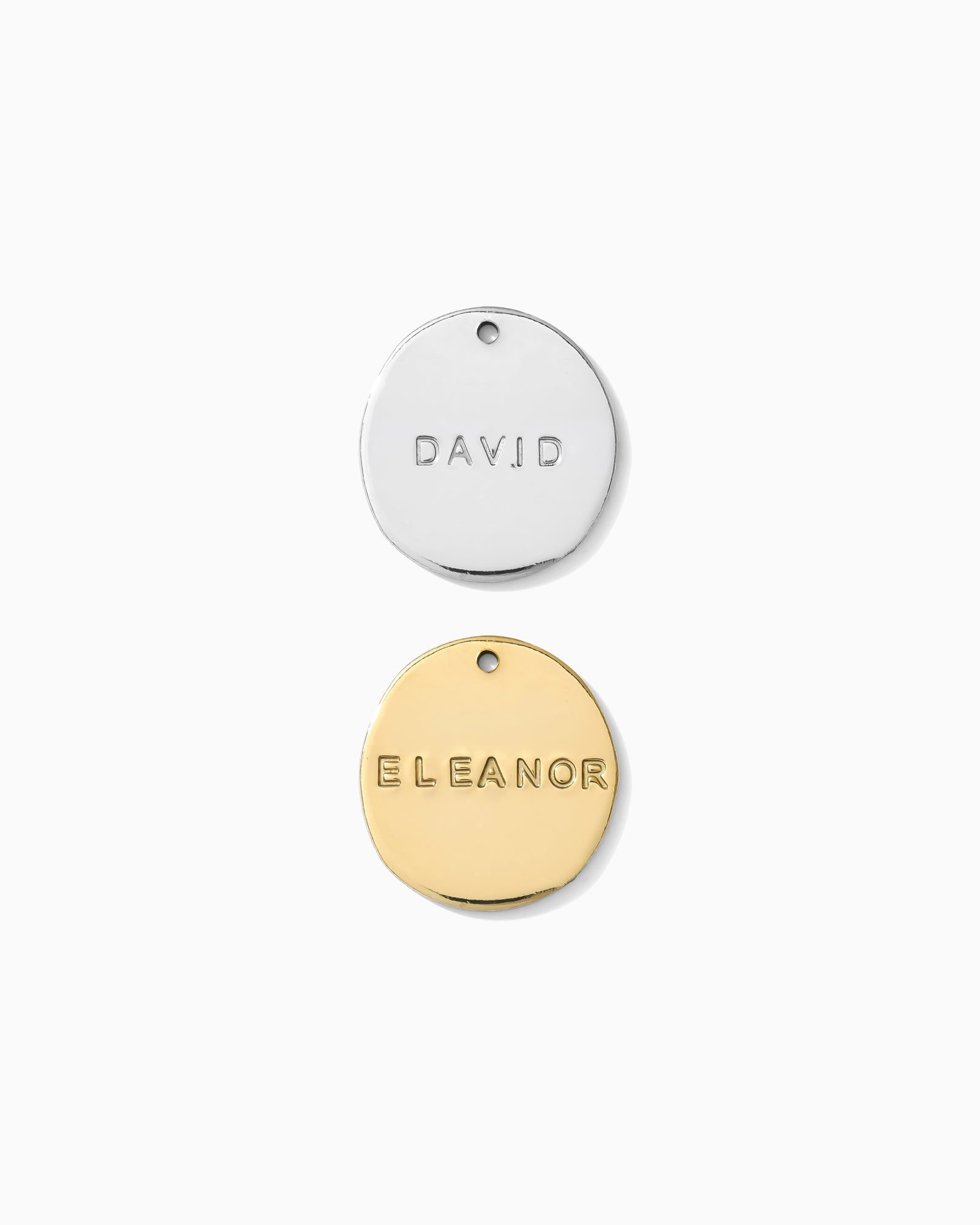 15x14mm Organic Circle with Custom Text Charm, CH207