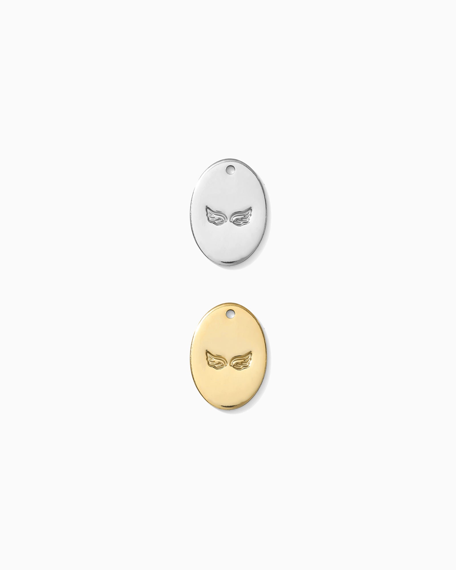 Angel Wings Oval Charm, CH210