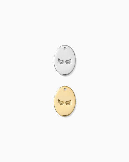 Angel Wings Oval Charm, CH210