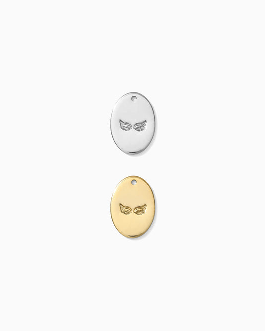 Angel Wings Oval Charm, CH210