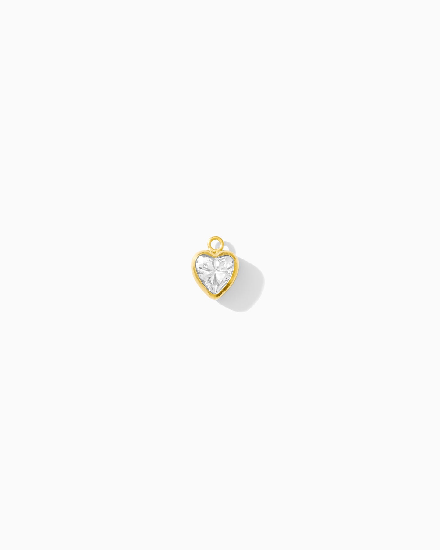 5mm Heart Bezel Charm, CH264