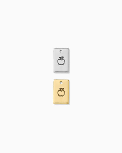 Apple Rectangle Charm, CH266