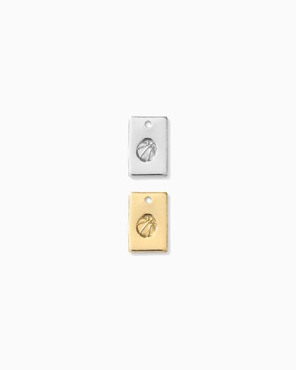 Basketball Rectangle Charm, CH266