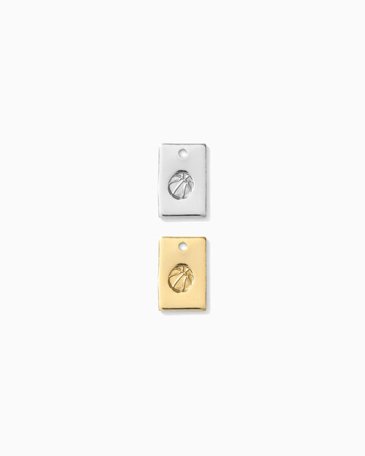 Basketball Rectangle Charm, CH266