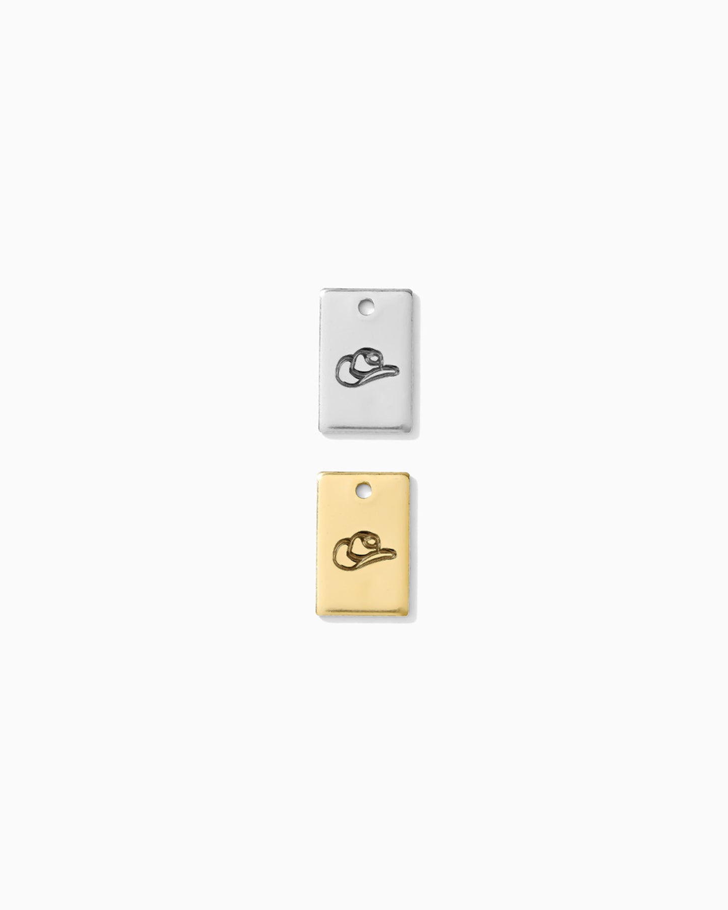 Cowboy Hat Rectangle Charm, CH266
