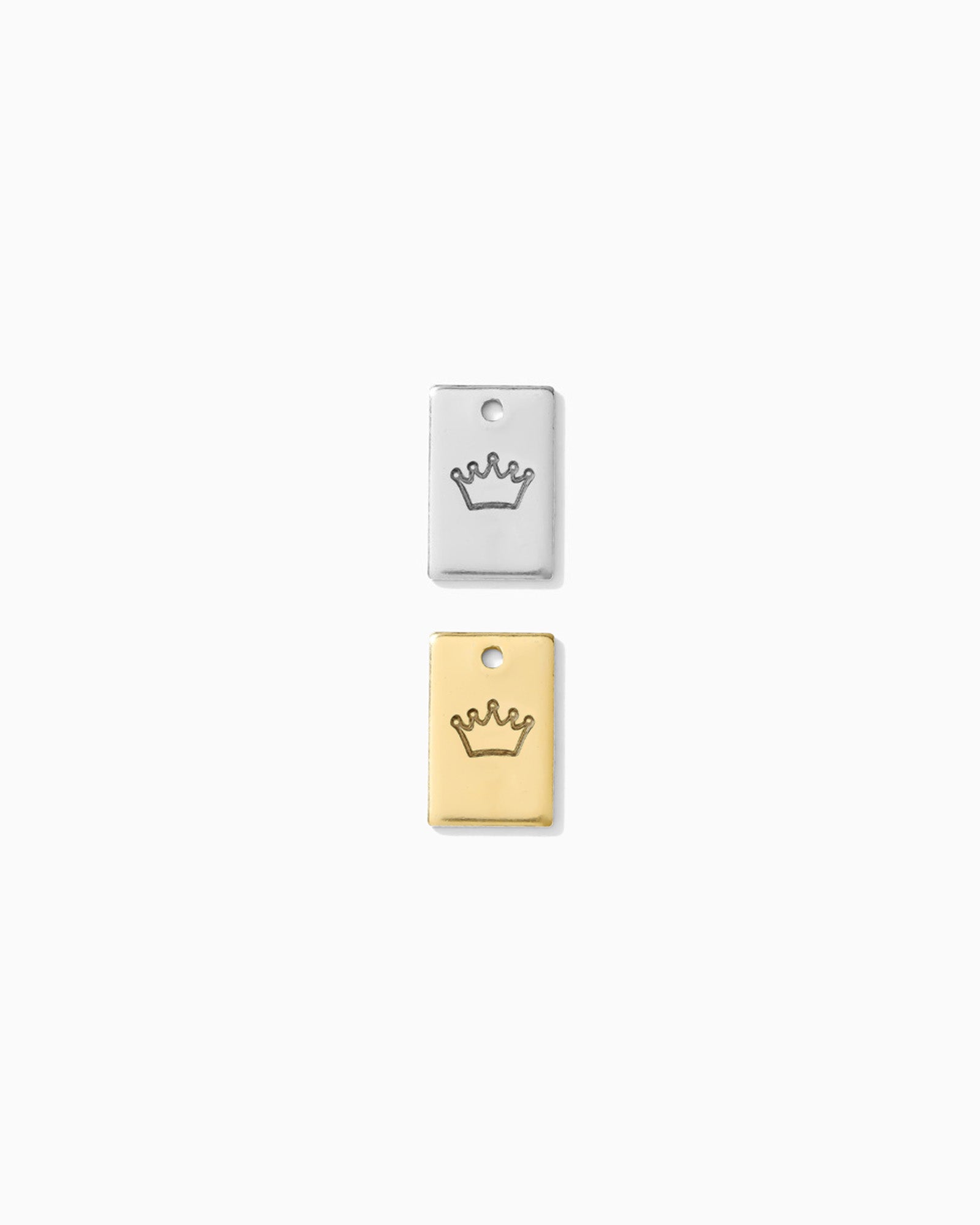 Crown Rectangle Charm, CH266
