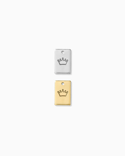 Crown Rectangle Charm, CH266